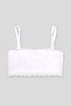 Rosaline Girls Double Layered Non Wired Full Coverage Tube Bra - Star White — thumbnail 1